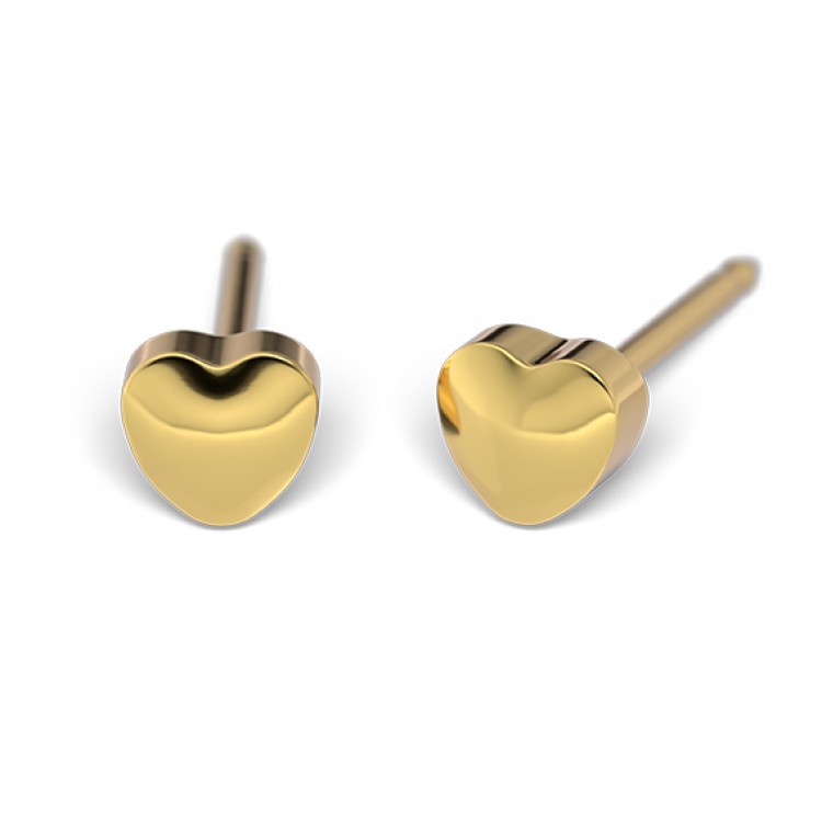 151_Paauksuota 4 mm širdelė  